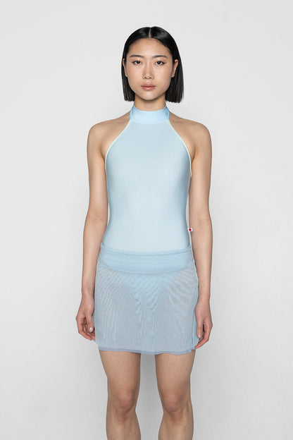 Isabelle Short Double Mesh in Mesh Glacier bottom layer and Mesh Whisper bottom layer