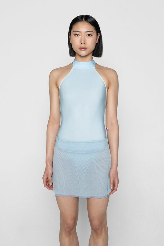 Isabelle Short Double Mesh in Mesh Glacier bottom layer and Mesh Whisper bottom layer