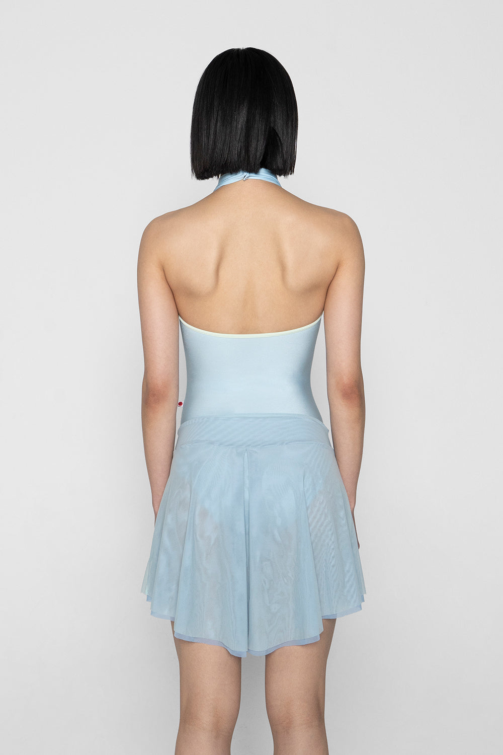 Isabelle Short Double Mesh in Mesh Glacier bottom layer and Mesh Whisper bottom layer