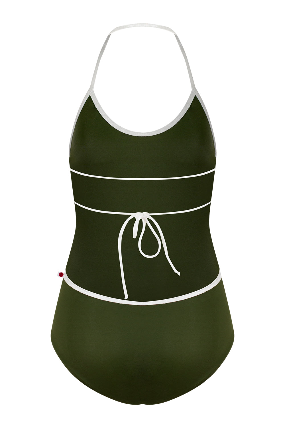 Kate leotard in T-Jungle body color with CV-White trim color
