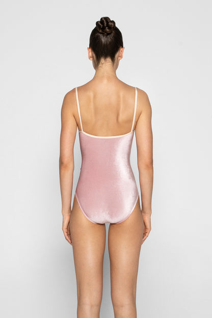 Marisa leotard in V-Dreamy body color with N-Base trim color