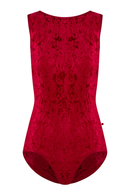 Kids Sofiane leotard in CV-Dark body color with N-Berry trim color