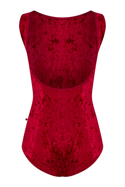 Kids Sofiane leotard in CV-Dark body color with N-Berry trim color