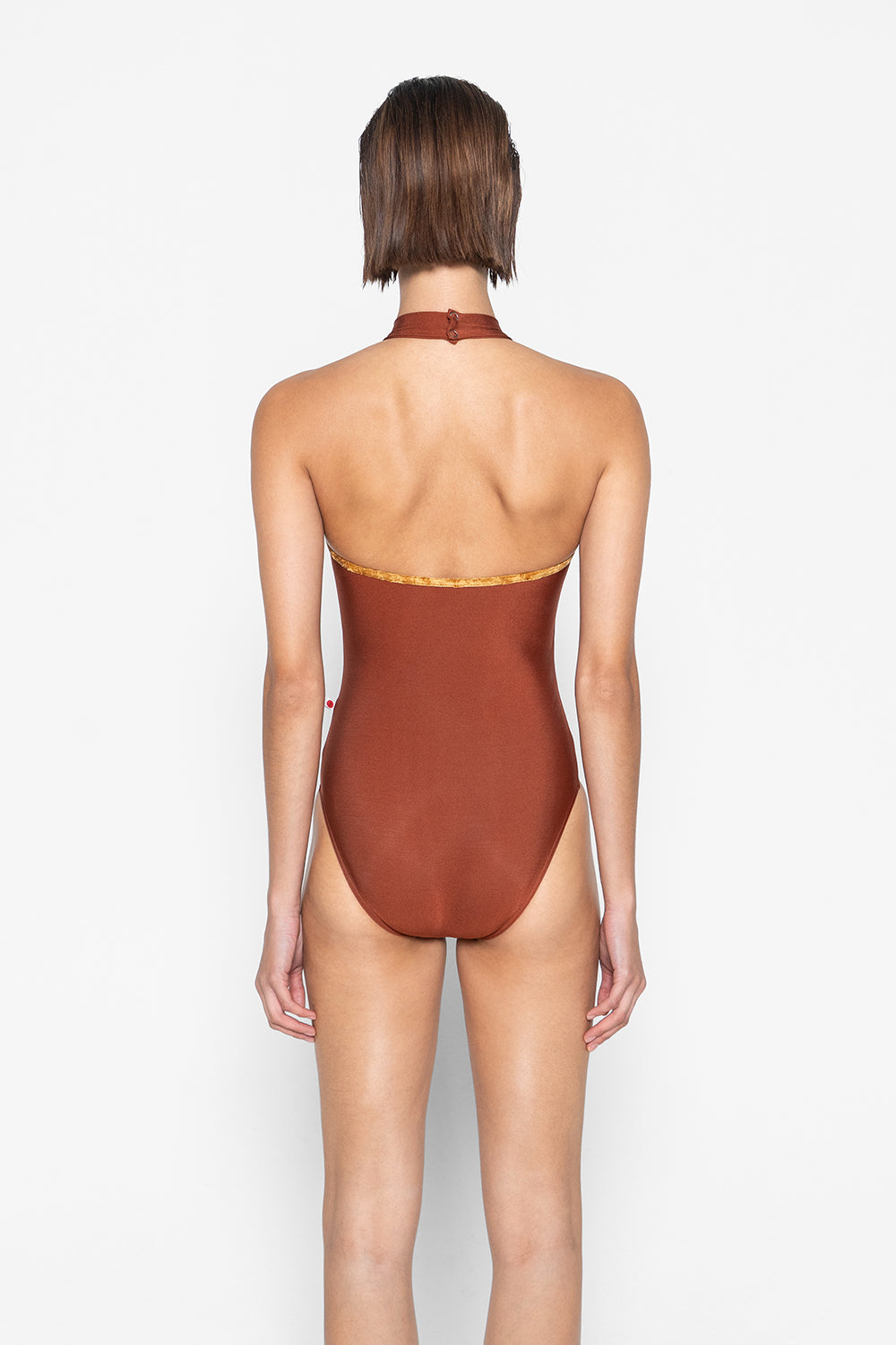 Sarah leotard in N-Bronze body color with CV-Bling trim color