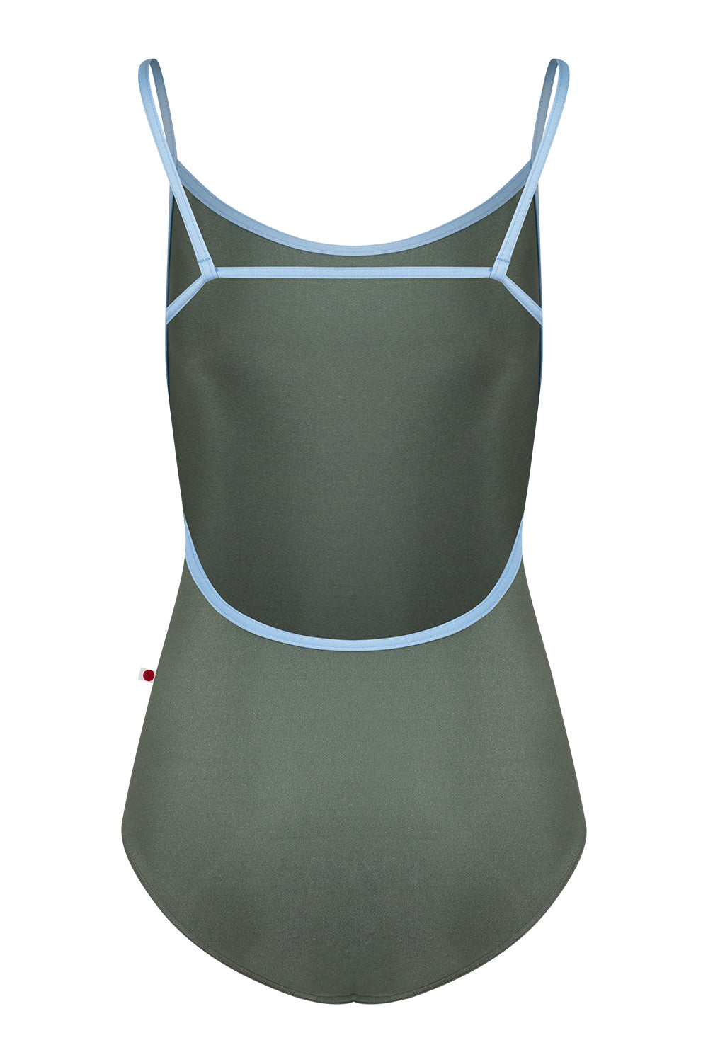 Tamara leotard in N-Sage body color with N-Moontide trim color