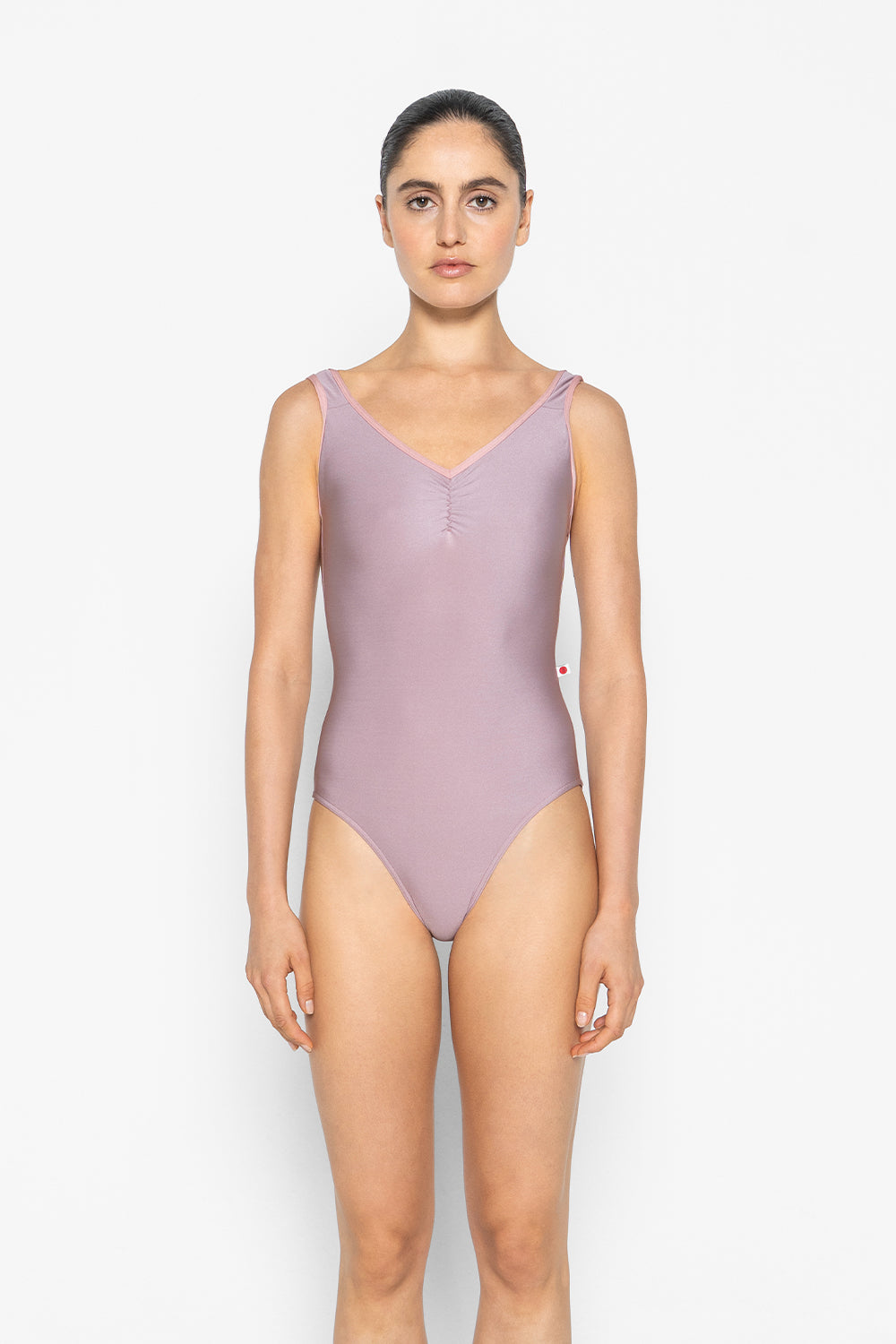 Tiffany leotard in N-Magic body color with N-Antique Rose trim color