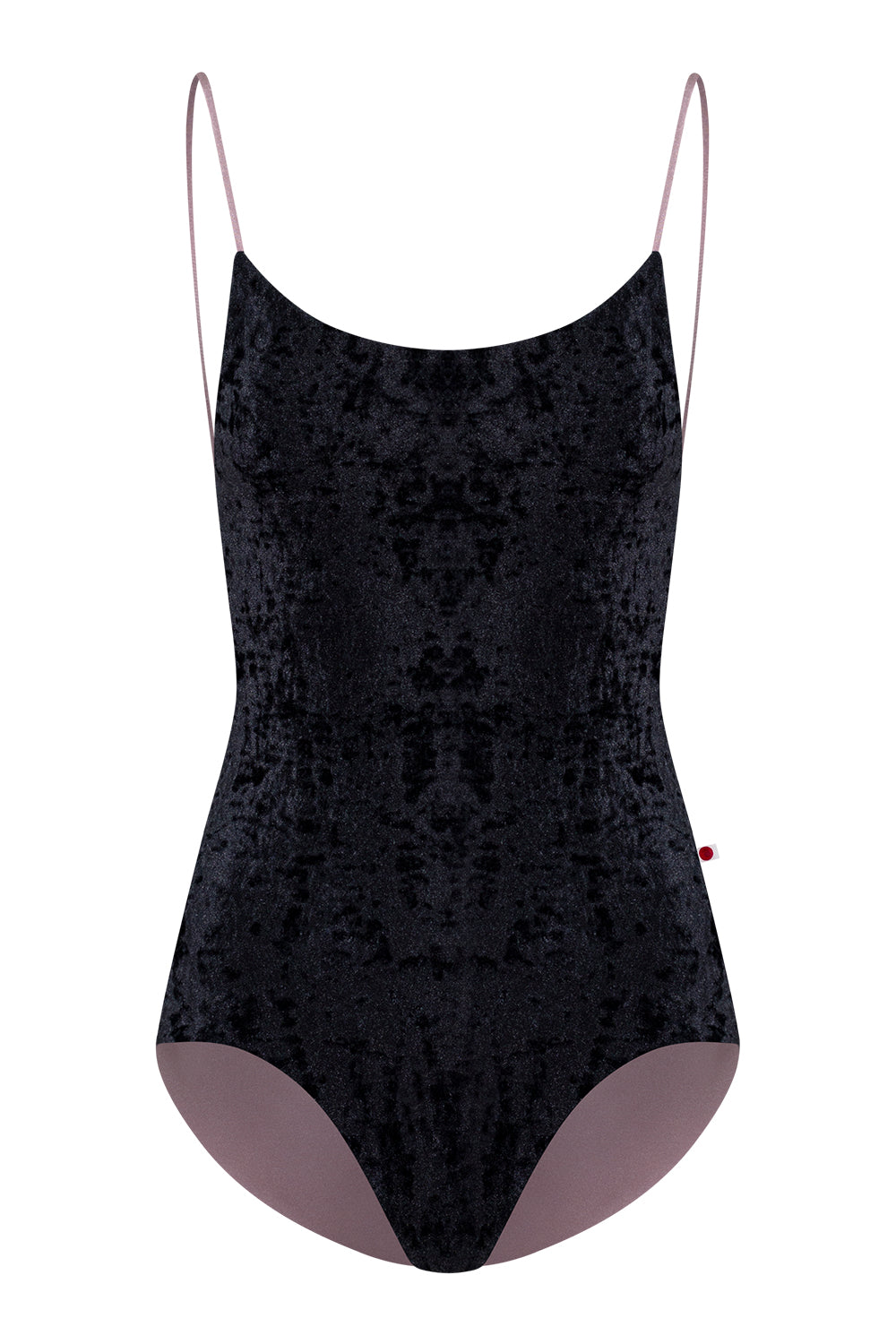 Romy leotard in CV-Black Body color with N-Magic inner pannel and N-Magic trim color