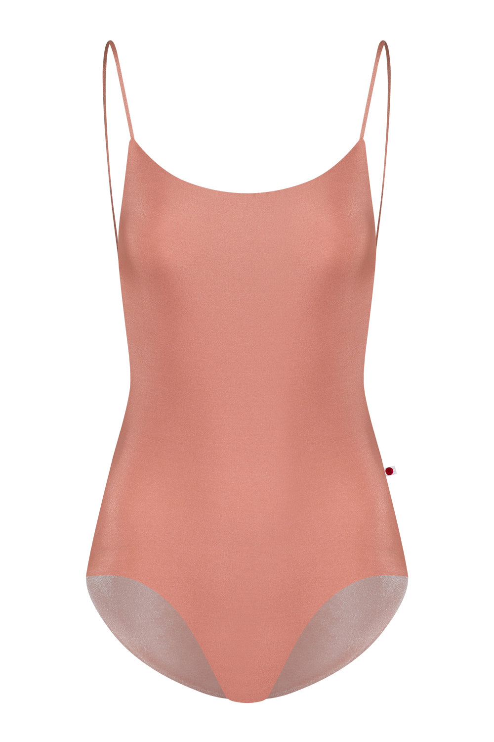 Romy leotard in V-Blush Body color with N-Rosewood inner pannel and N-Rosewood trim color
