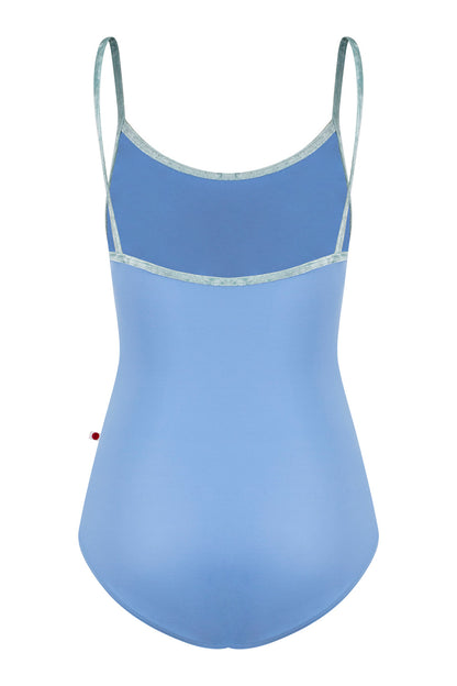 Kathy leotard in T-Paradise body color, CV-Ice trim color with Mesh Whisper overlay