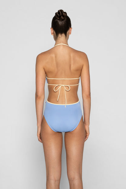 Kate leotard in T-Paradise body color with T-Vanilla trim color