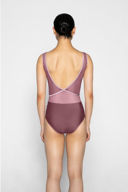Masha leotard in N-Phoenix body color with Mesh Sonata top color and N-Magic trim color