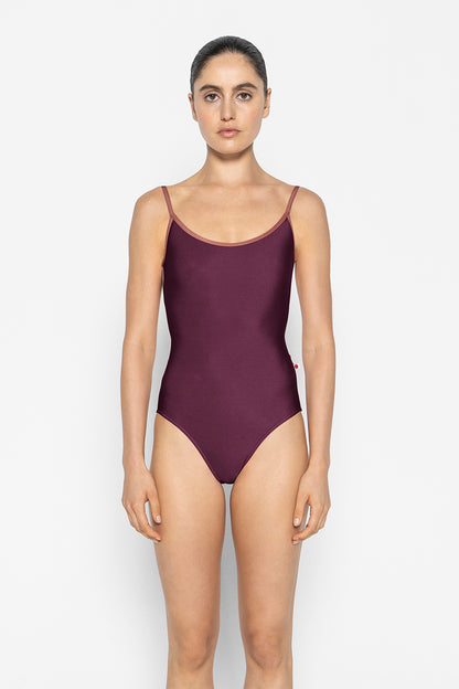 Fiona leotard in N-Opera body color with Mesh Sonata top color and N-Phoenix trim color