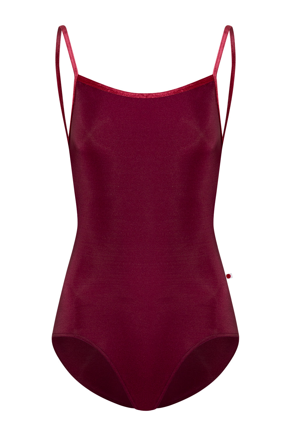 Daniela leotard in N-Burgundy body color with V-Cerise trim color