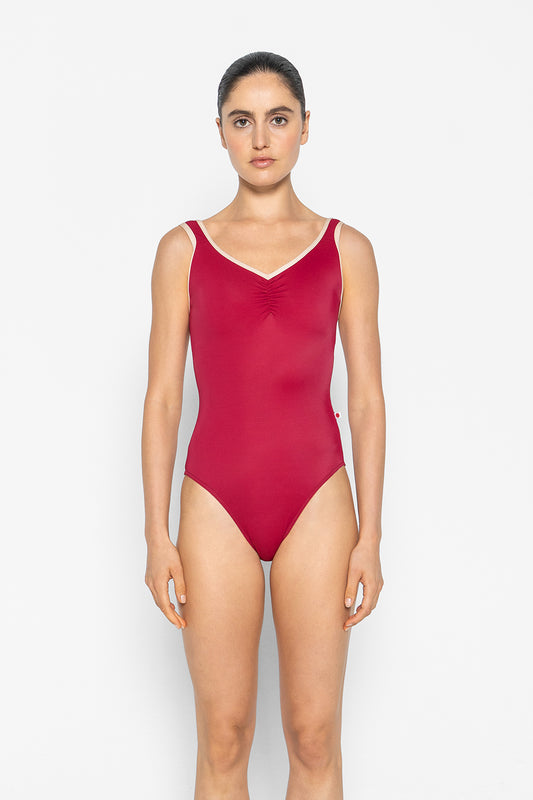 Tiffany leotard in T-Babylon body color with N-Base trim color
