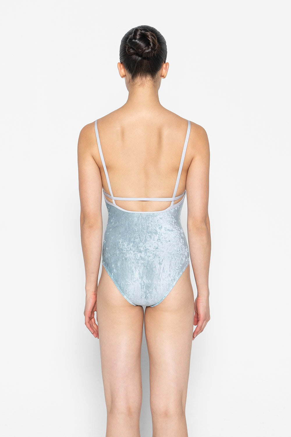 Heather leotard in CV-Ice body color with N-Silver trim color