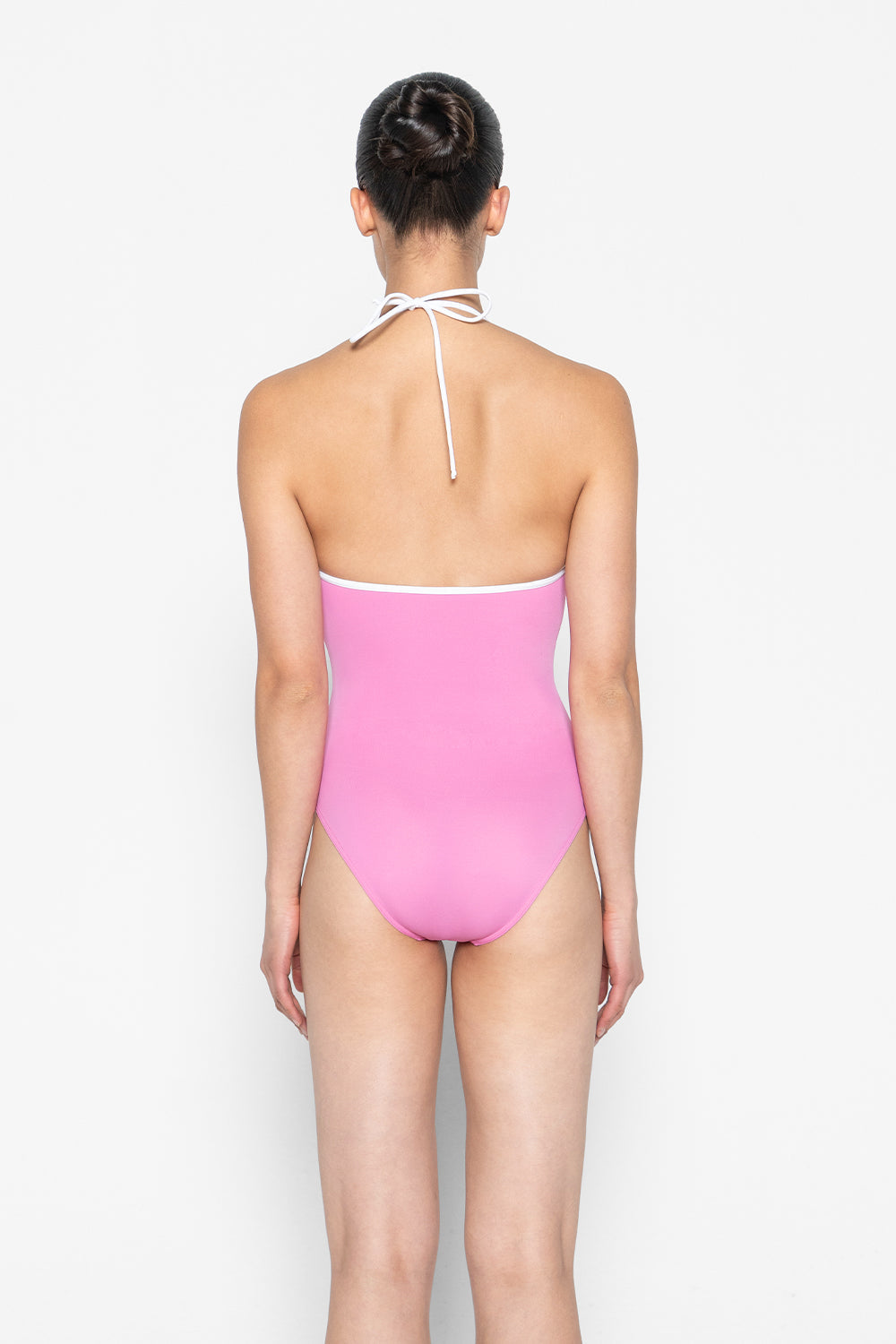 Julia leotard in T-Aurora body color with T-White trim color