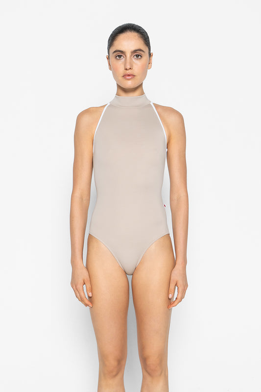 Noe leotard in T-Mosaic body color with T-White trim color