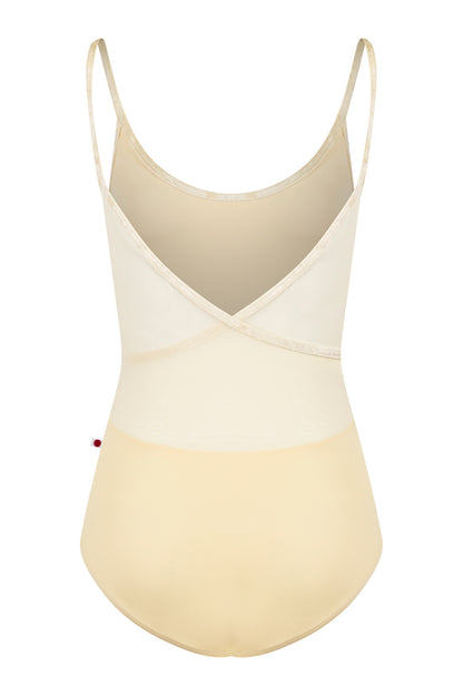 Fiona leotard in T-Vanilla body color with Mesh Vanilla top color and CV-Vanilla trim color