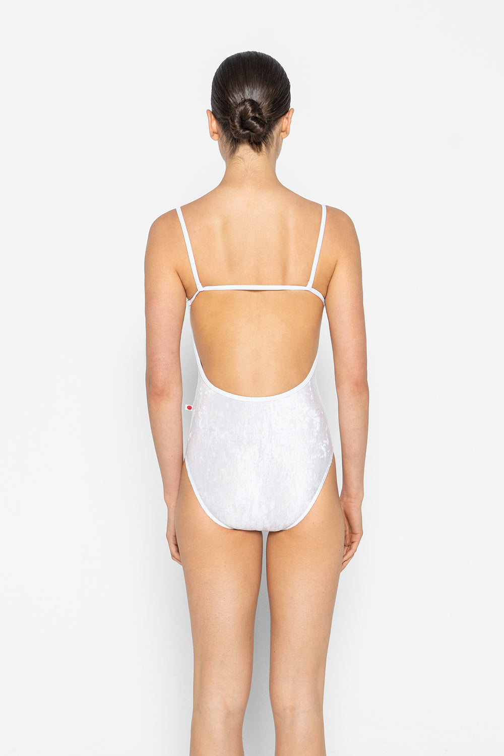 Tamara leotard in CV-White body color with T-White trim color