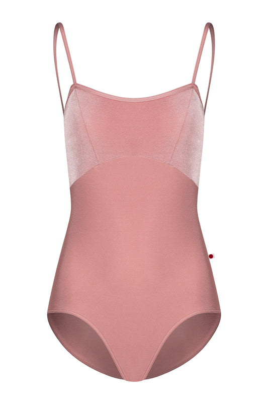 Denise leotard in N-Antique Rose body & trim color and V-Dreamy top color