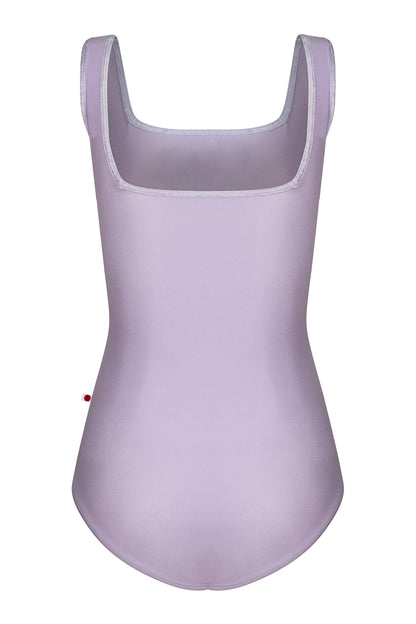 Marieke leotard in N-Poem body color with CV-Angelic trim color