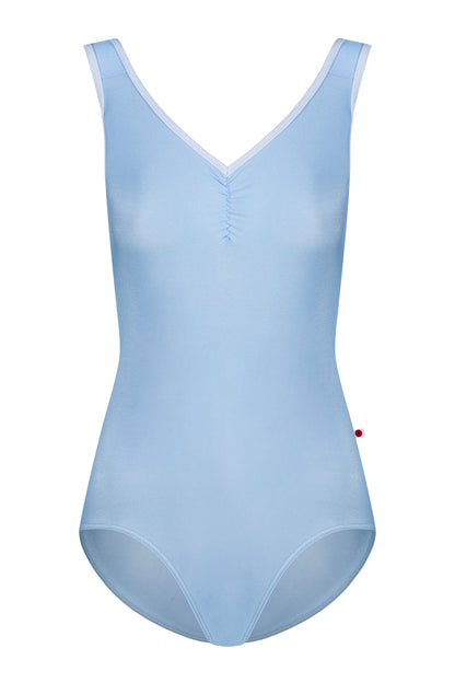 Tiffany leotard in N-Moontide body color with V-Serenade trim color