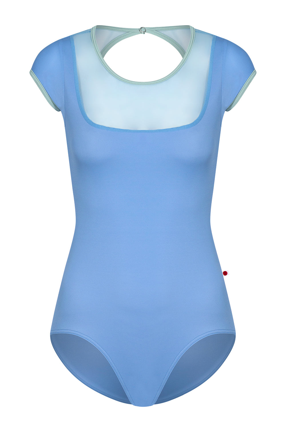 Cynthia leotard in T-Paradise body color with Mesh Glacier top color and T-Whisper trim color