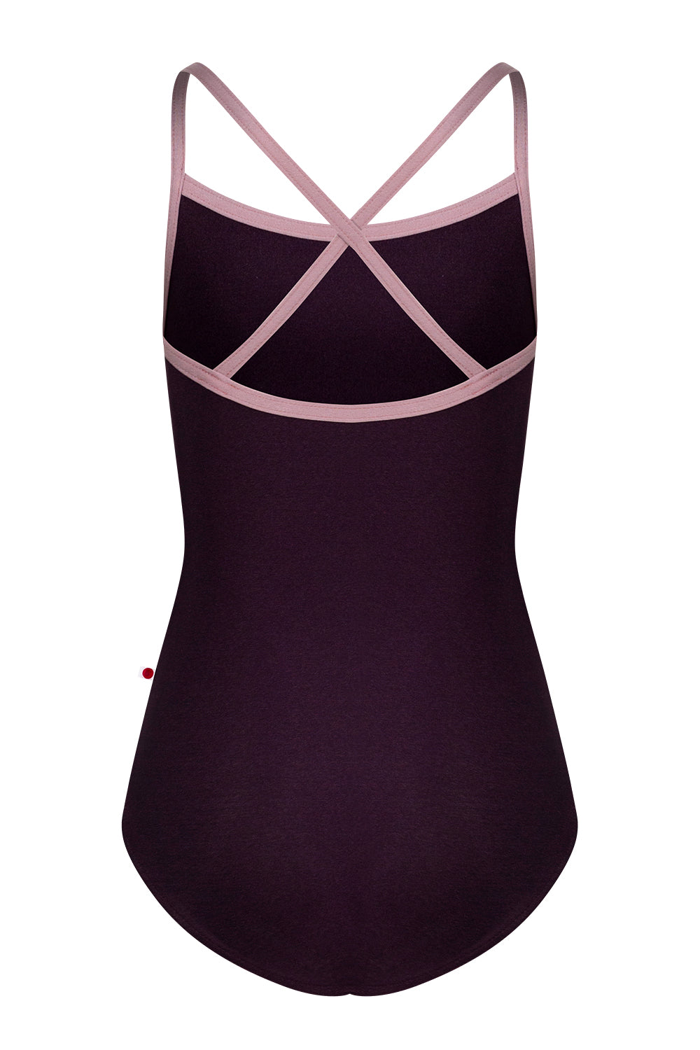 Kids Lilia leotard in N-Eggplant body color with N-Magic trim color