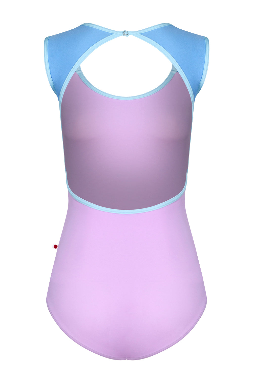 Lauren leotard in T-Ribbon body color with N-Moontide top color and N-Mirror trim color