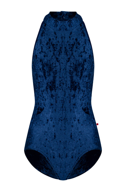 Noe leotard in CV-Dark Blue body color with T-Cosmo trim color