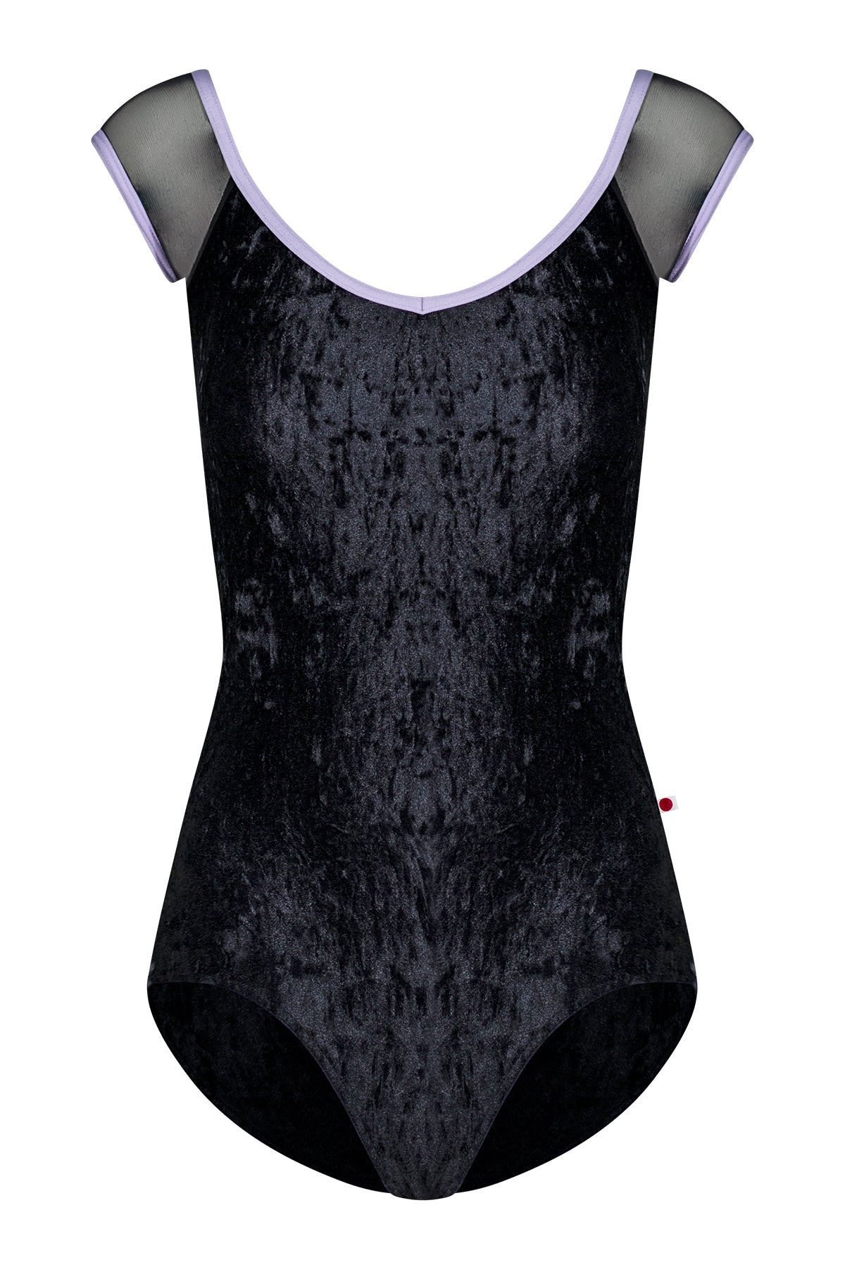 Nina leotard in CV-Black body color with Mesh Black top color and N-Poem trim color