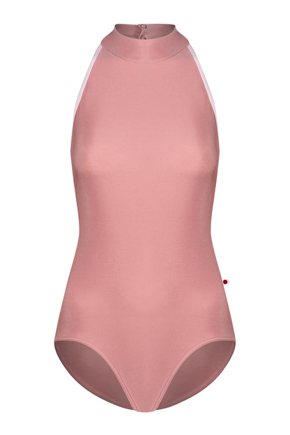 Noe leotard in N-Antique Rose body color with N-Rose trim color