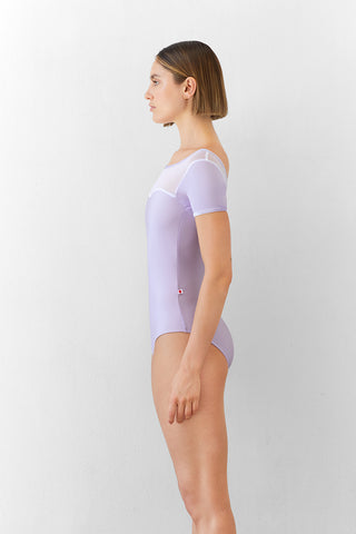 Jane leotard in N-Poem body color with Mesh White top color and CV-Angelic trim color