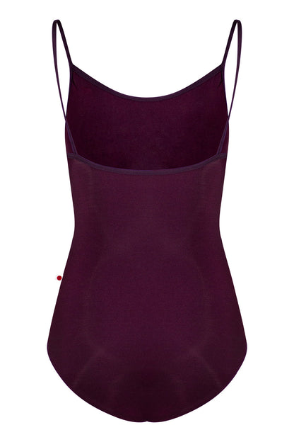 Kathy leotard in N-Opera body & trim color with Mesh Opera overlay