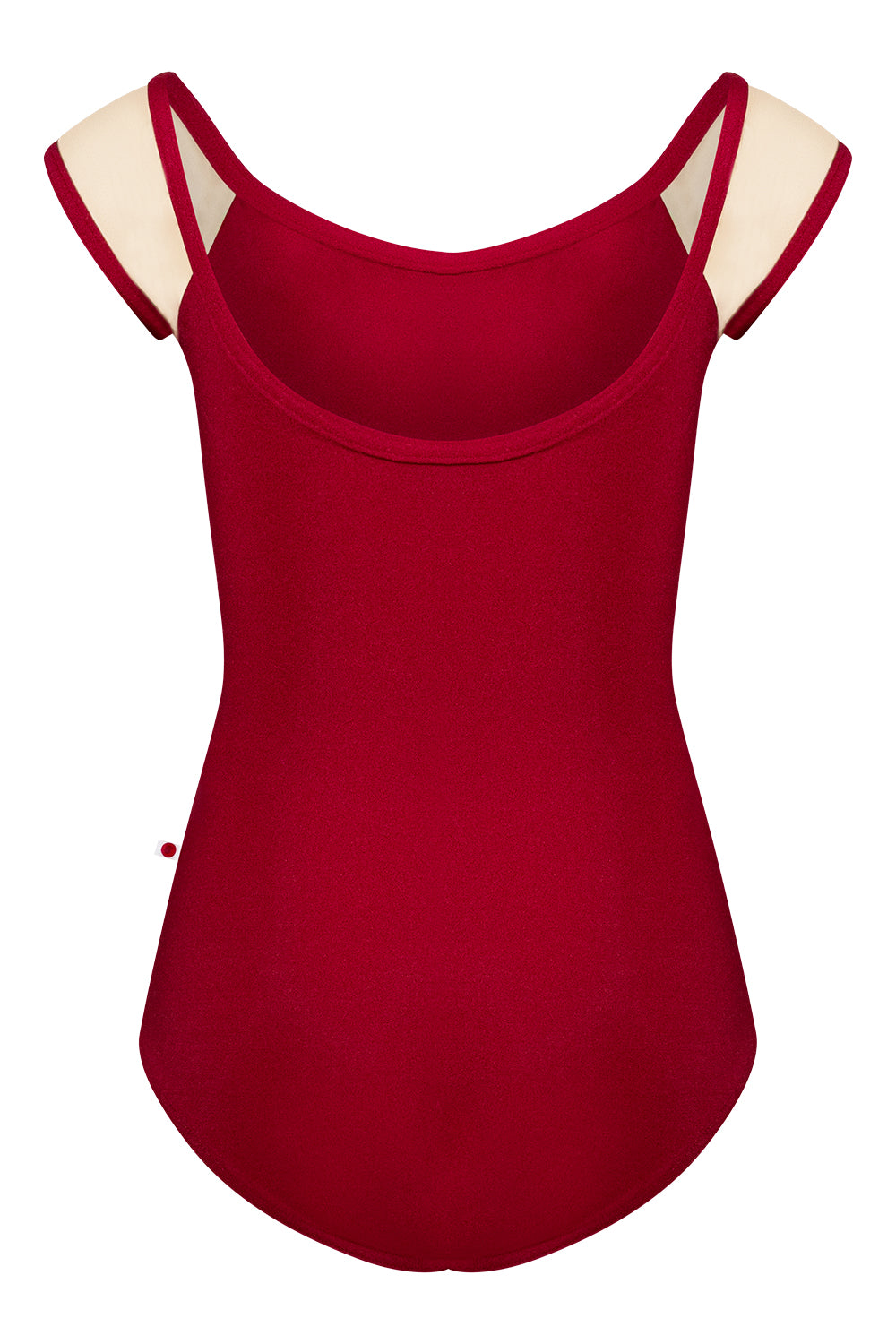 Kids Wendy leotard in N-Berry body color with Mesh Tone 3 sleeve color and N-Berry trim color
