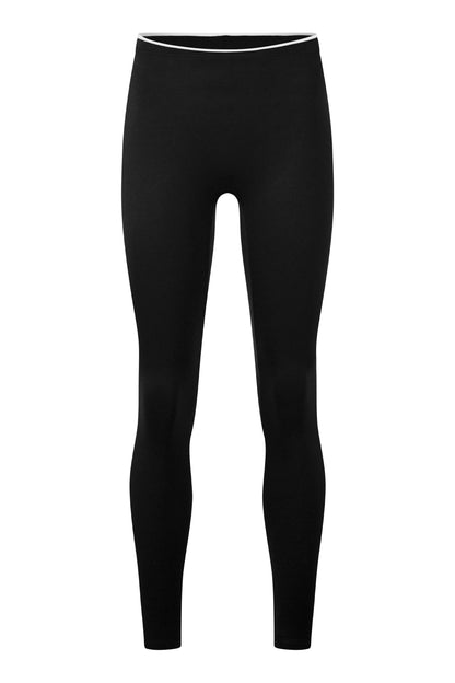Lisa leggings in M-Black main color with T-White trim color