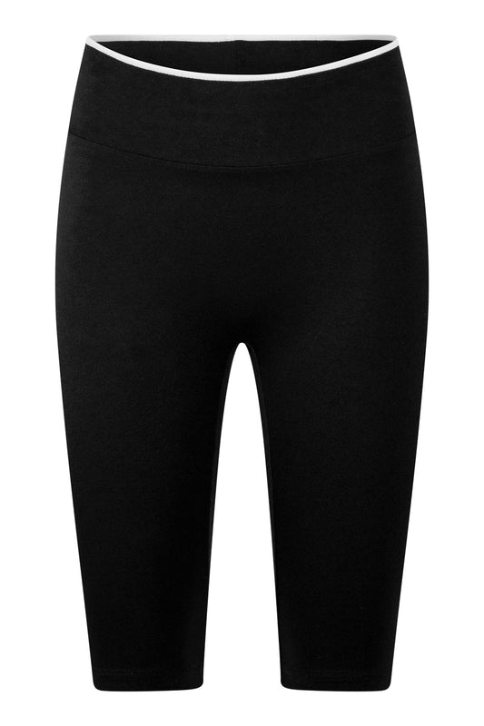 Lisa leggings in M-Black main color with T-White trim color