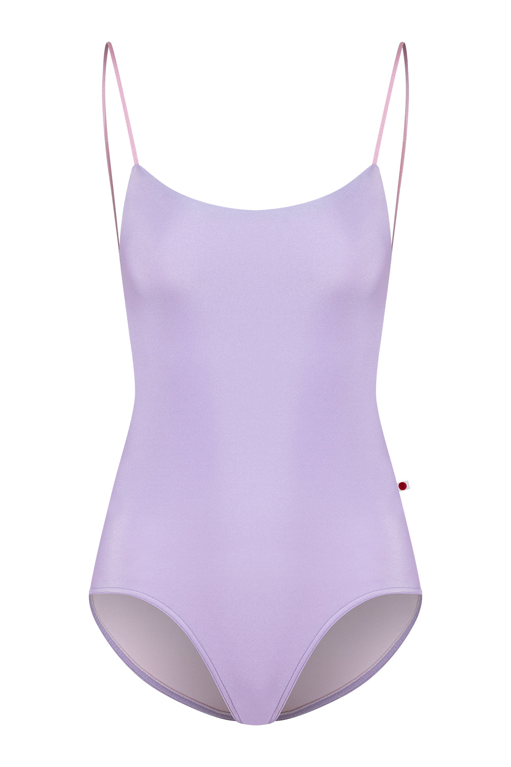 Romy leotard in N-Poem body color with N-Confetti trim color and N-Rose inner lining color