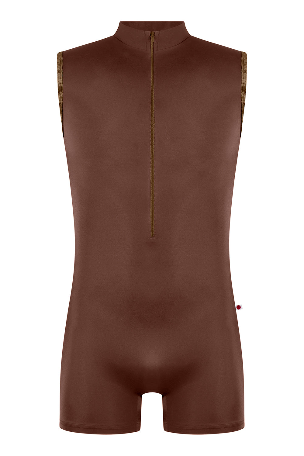 Victor semi-unitard in T-Moka body color with CV-Toffee trim color