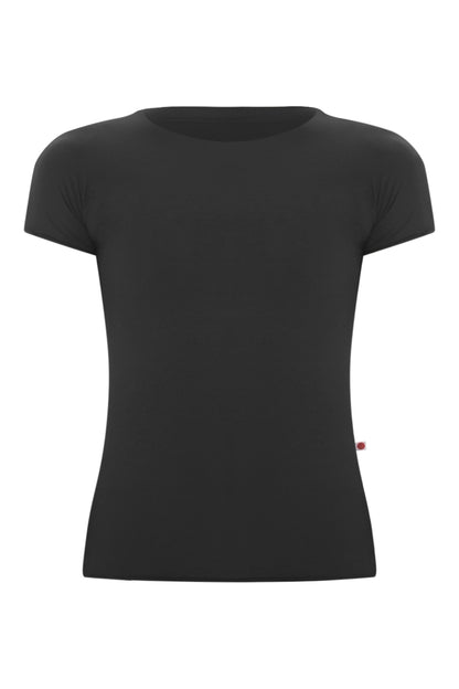 Amazing short sleeved top in A-Black